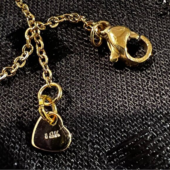 SALE 18k Stamped Gold Filled Western Bohemian Horse Pendant Necklace - Picture 4 of 7